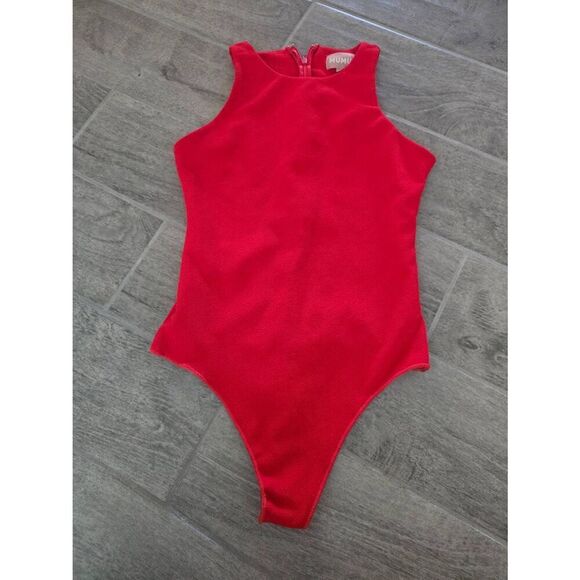 Women's Show Me‎ Your MuMu Red Body Suit Wide Large - Picture 1 of 9